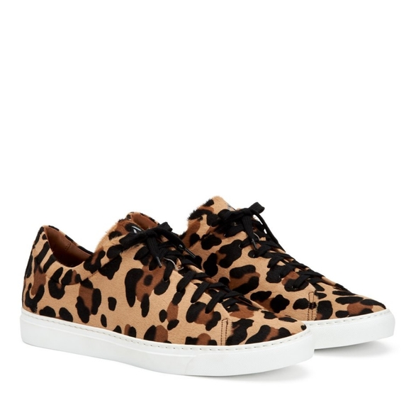 Aquatalia Shoes - Aquatalia Leopard Print Lace-up Sneakers size 9.5
